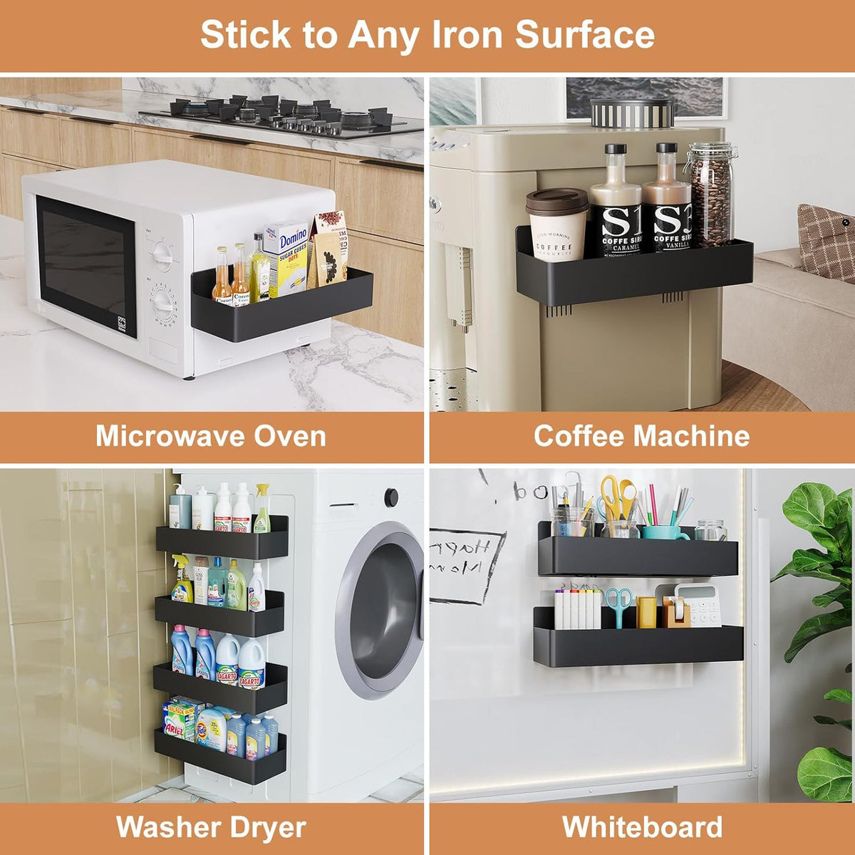 Spice Shelf Magnetic Carbon Steel Holds 8 Lbs