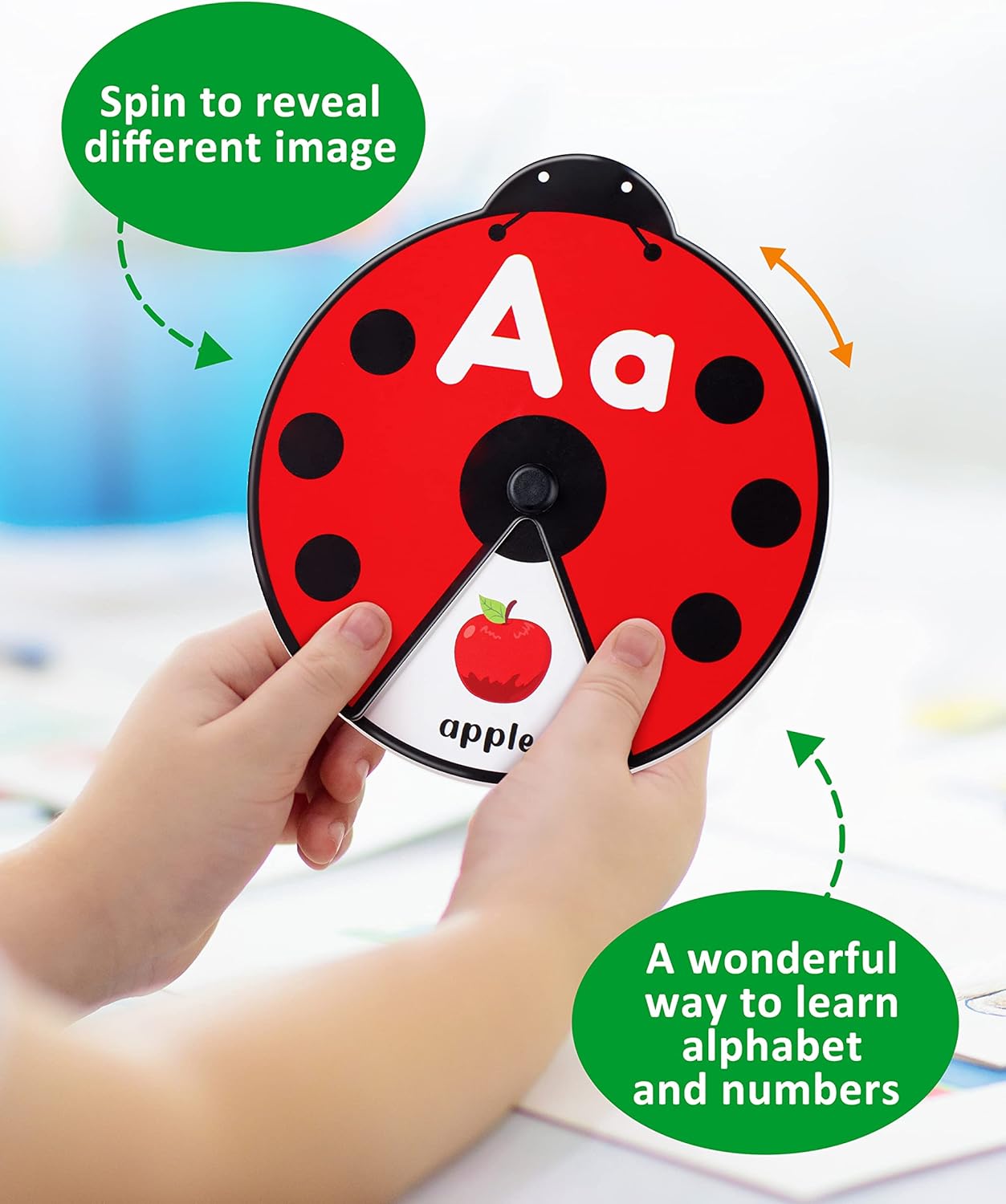 Spinning Activity Toy Interactive Language & Number Practice