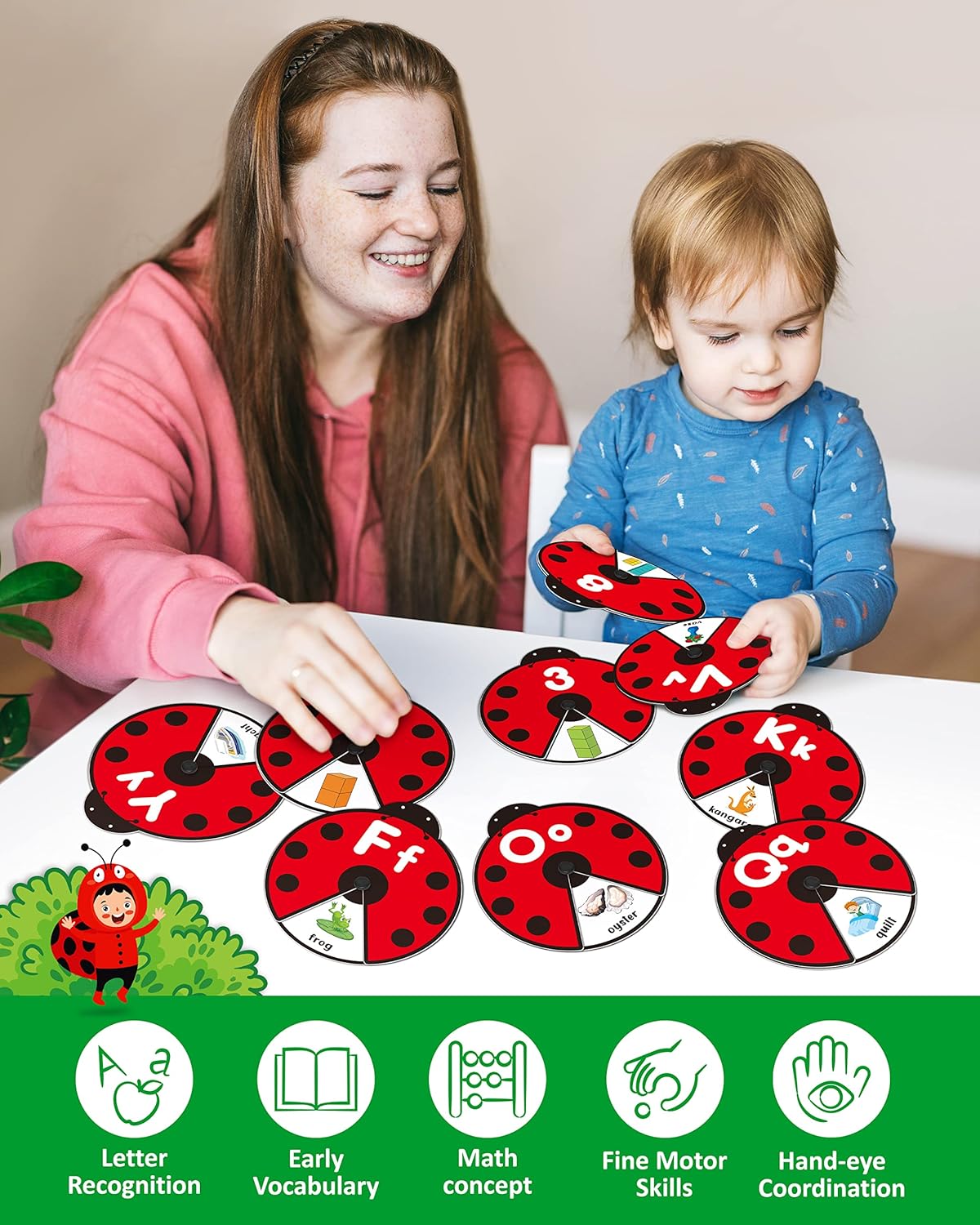 Spinning Activity Toy Interactive Language & Number Practice