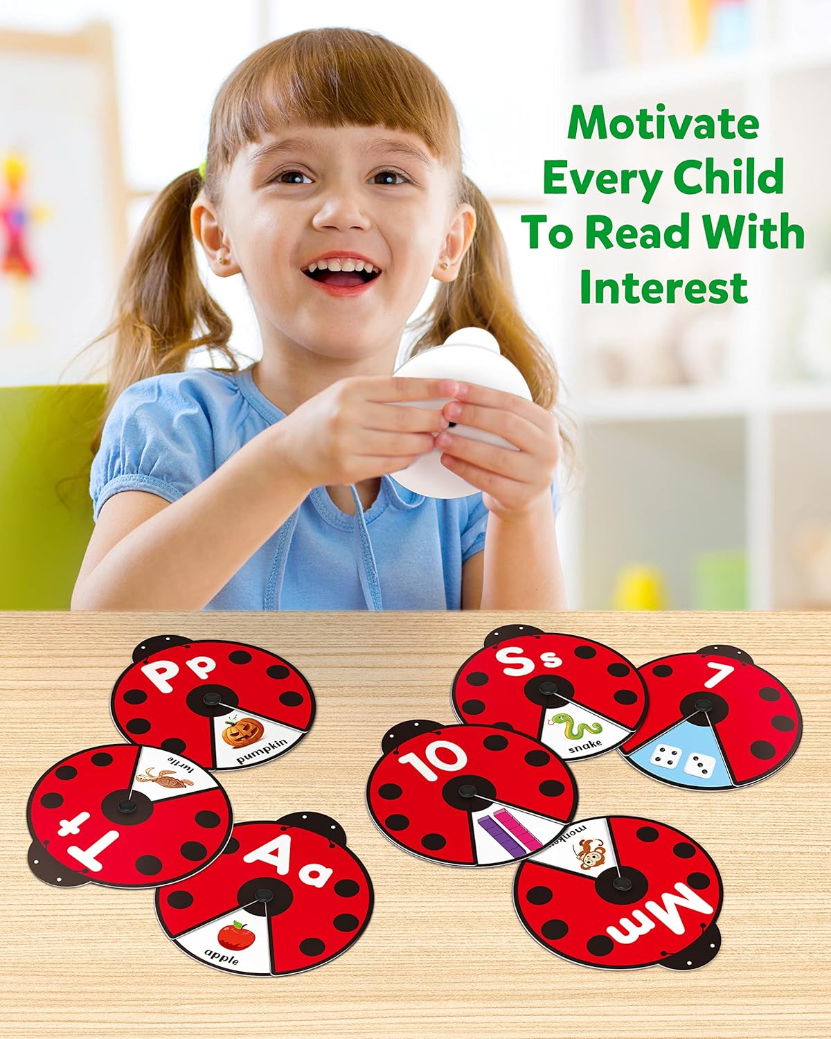 Spinning Activity Toy Interactive Language & Number Practice