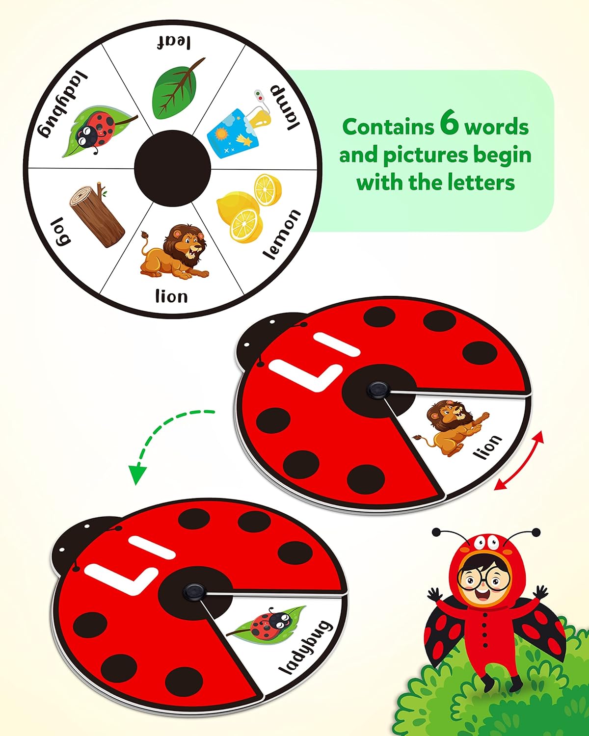 Spinning Activity Toy Interactive Language & Number Practice