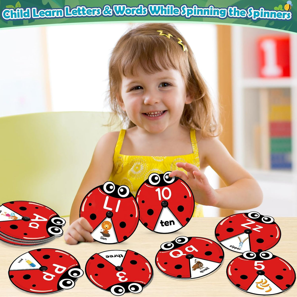 Spinning Activity Toy Interactive Language & Number Practice