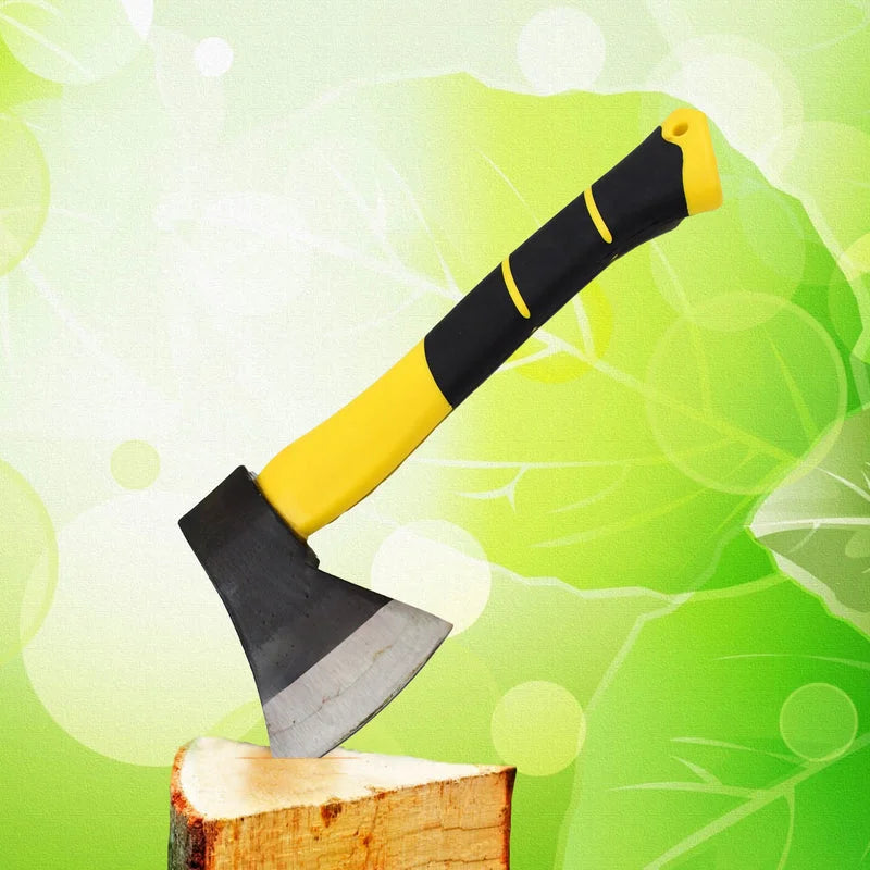 Splitting Axe Carbon Steel Blade Non-Slip Fiberglass Handle