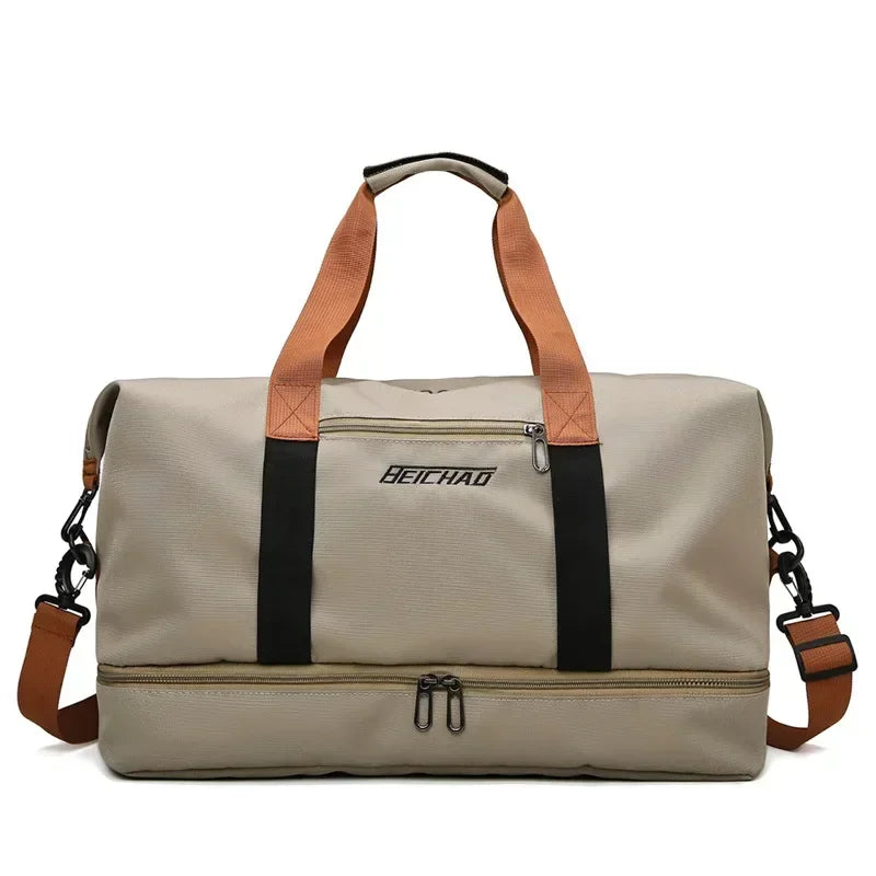 Sports Bag Wet-Dry Compartment & Shoe Pocket