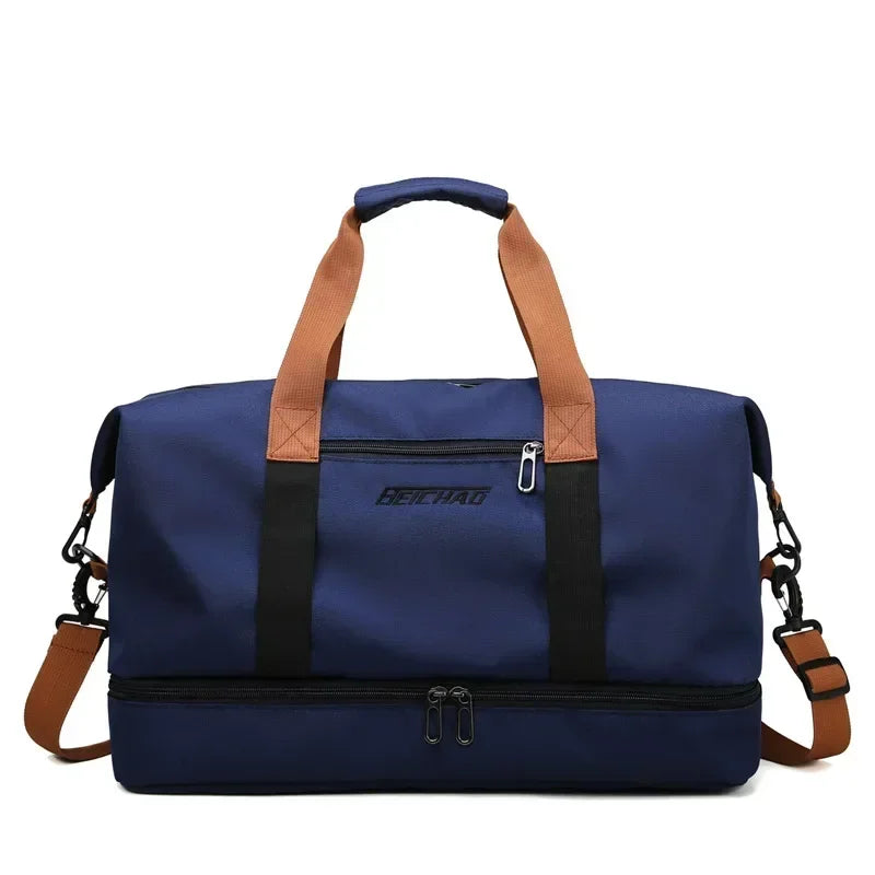 Sports Bag Wet-Dry Compartment & Shoe Pocket