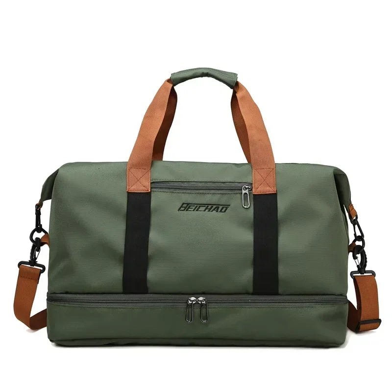 Sports Bag Wet-Dry Compartment & Shoe Pocket
