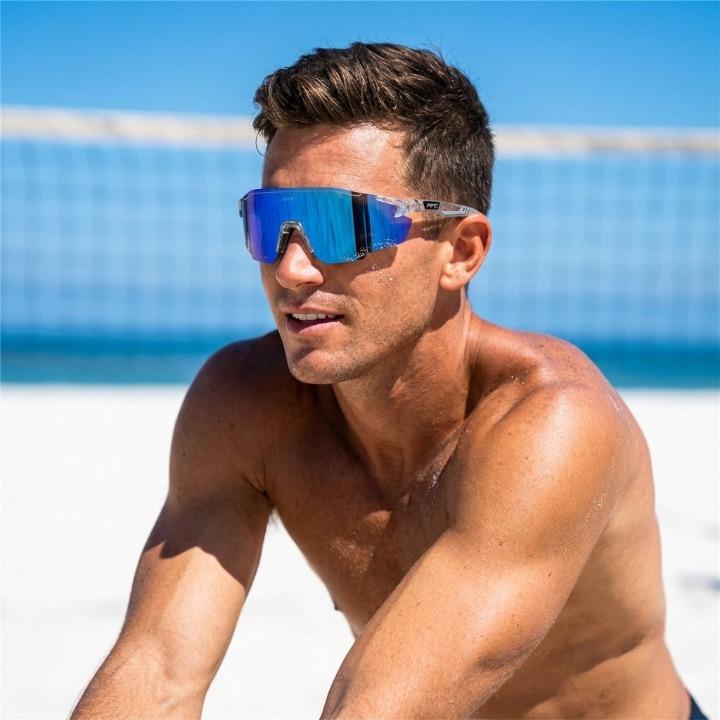 Sports Sunglasses Polarized UV400 Wrap-Around Shield