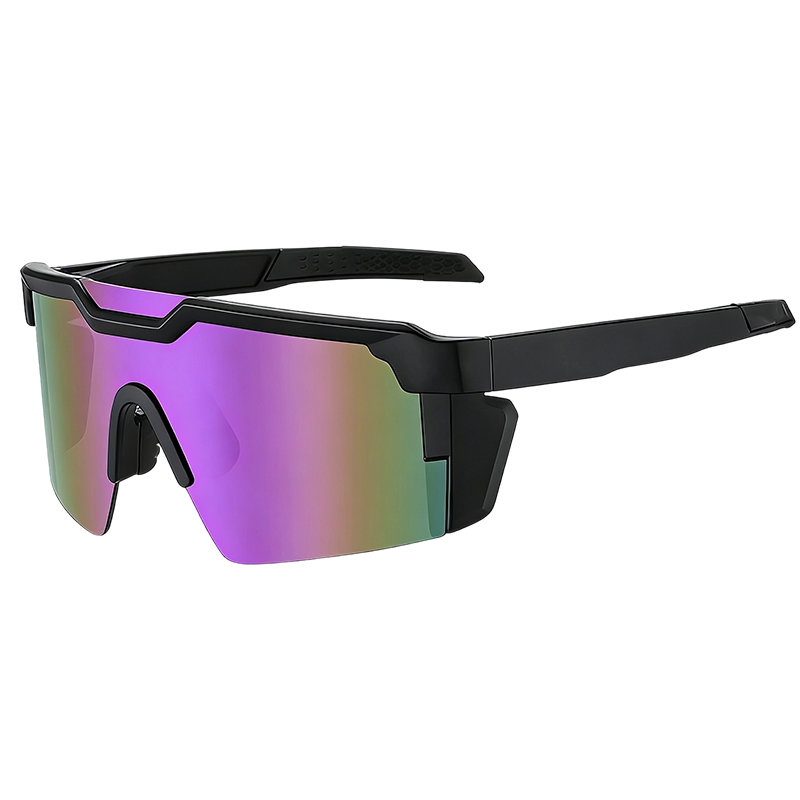 Sports Sunglasses UV400 Mirrored Windproof Side Shields