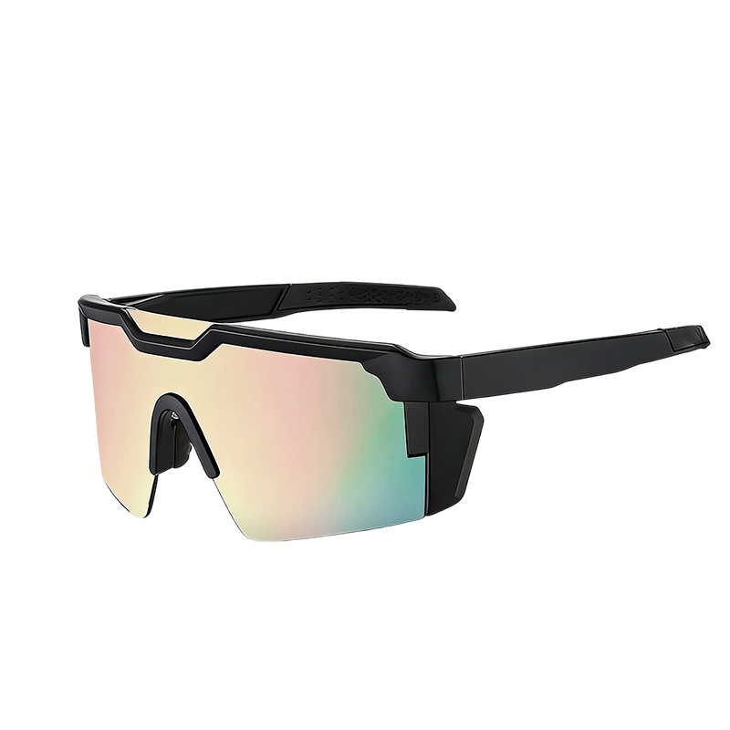 Sports Sunglasses UV400 Mirrored Windproof Side Shields