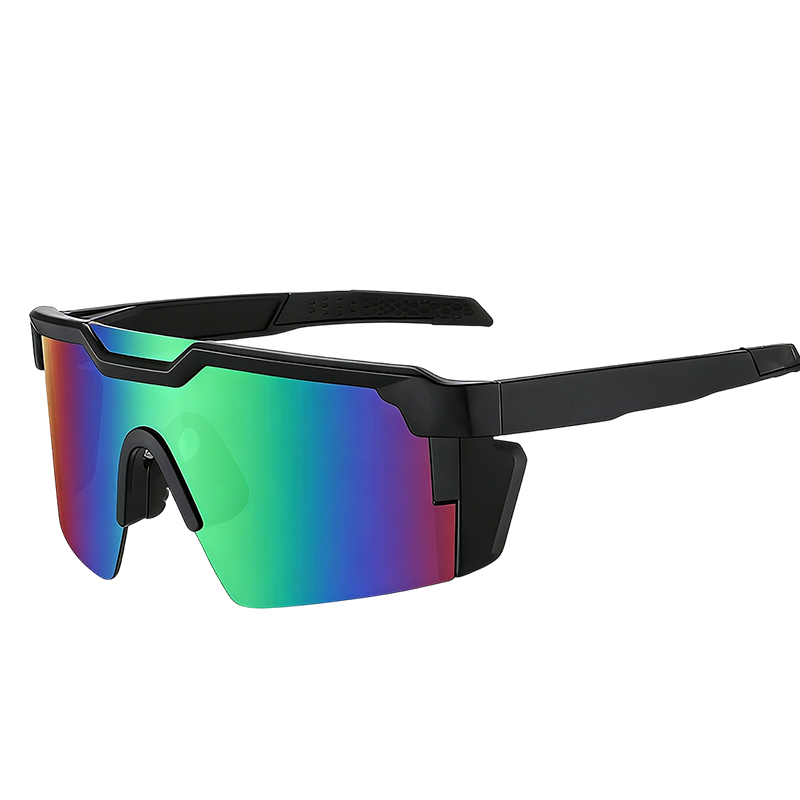 Sports Sunglasses UV400 Mirrored Windproof Side Shields