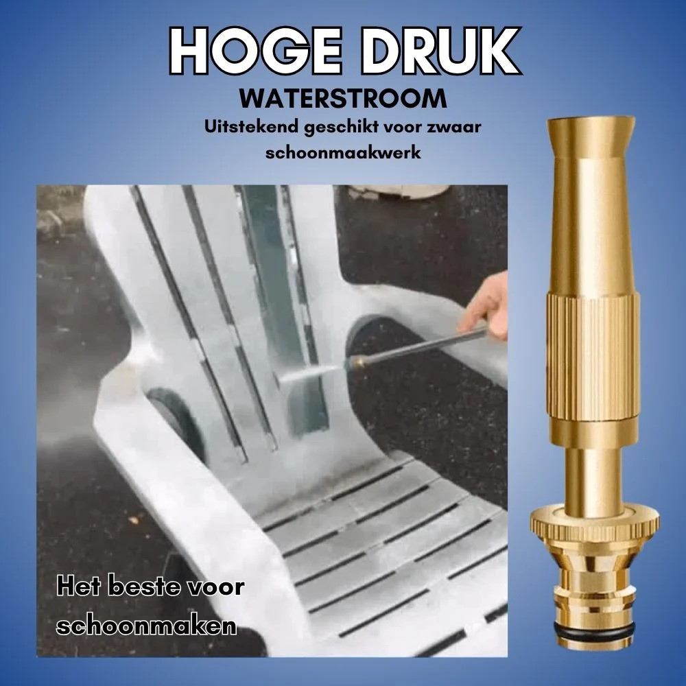 Spray Nozzle Adjustable High-Pressure Brass & Stainless Steel