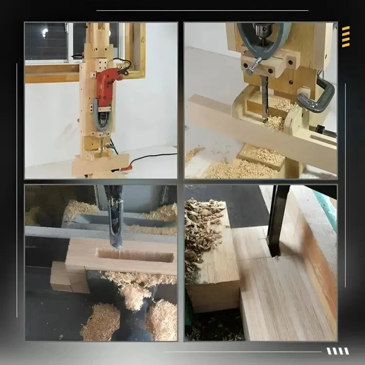 Square Tenon Drill Bit Set CNC-Milled Carbon Steel