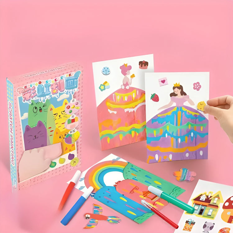 Squeegee Art Kit Dot-And-Drag Scraper Twenty Templates
