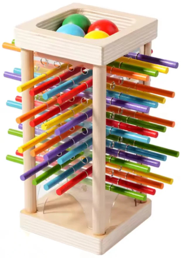 Stacking Tower Natural Wood Set of 36