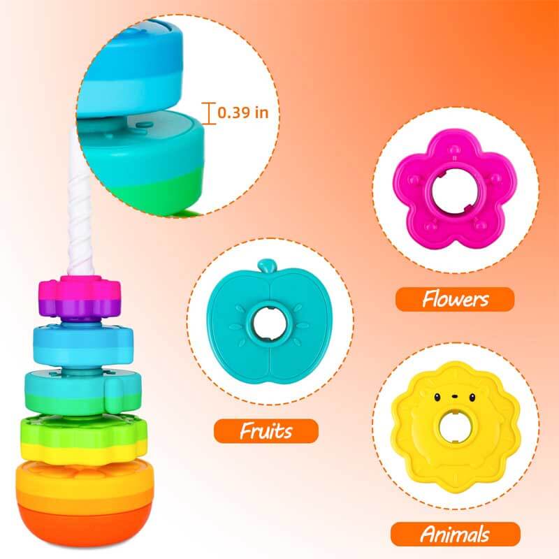 Stacking Toy Spinning Discs BPA-Free