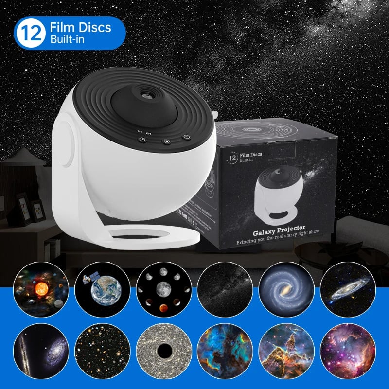 Star Projector 12 Constellations High-Res USB-C & Bluetooth
