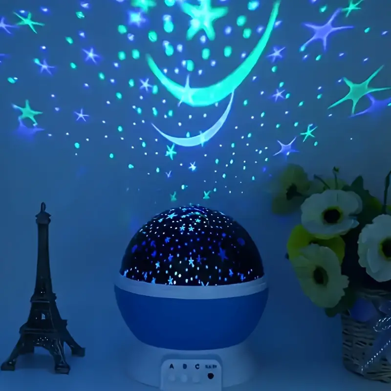 Star Projector Night Lamp Soothing Projection USB Rechargeable