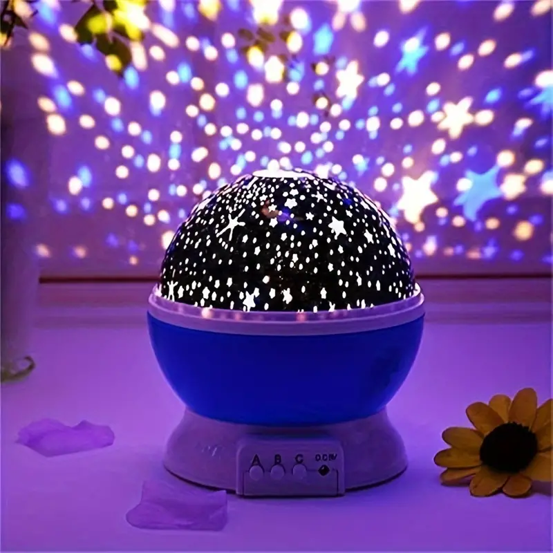 Star Projector Night Lamp Soothing Projection USB Rechargeable