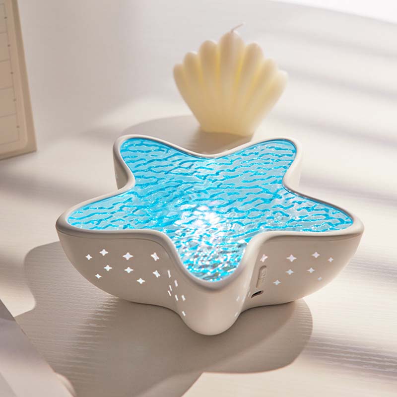 Star Projector Night Light Ocean Wave Rechargeable Seven Colors