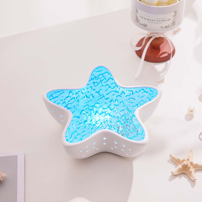 Star Projector Night Light Ocean Wave Rechargeable Seven Colors