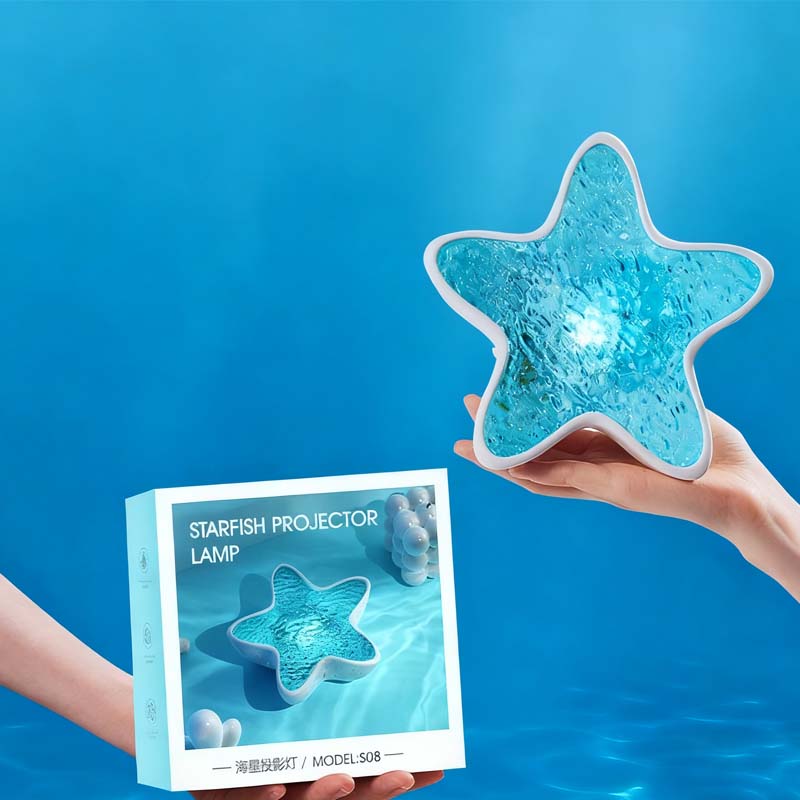 Star Projector Night Light Ocean Wave Rechargeable Seven Colors