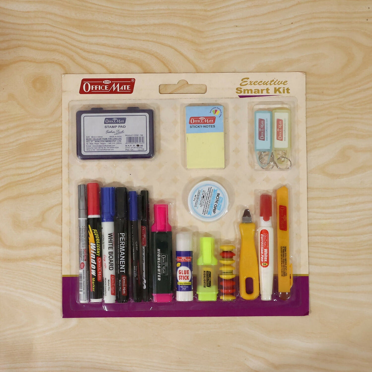 Stationery Set 20-Piece Multicolored Office & School Kit