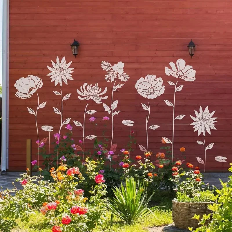 Stencil Set Floral Reusable Flexible 10 Pack