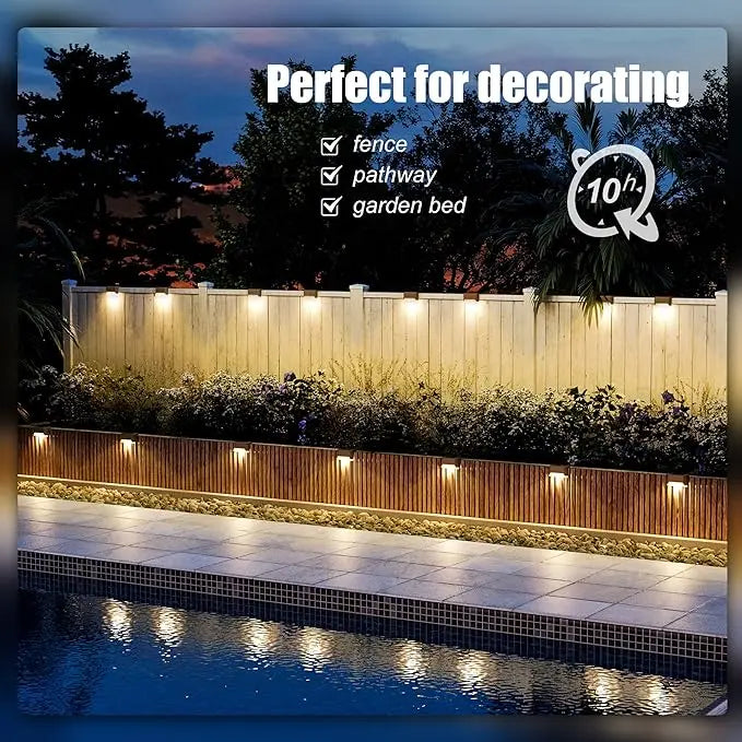 Step Lights Solar Dusk-to-Dawn Weather-Resistant Set of 4