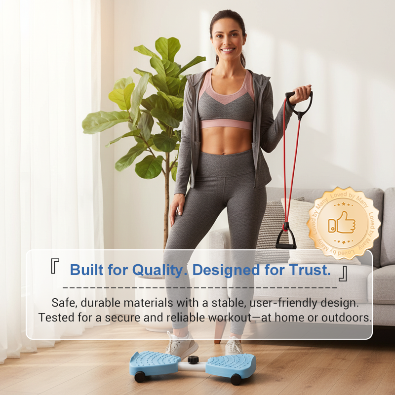 Stepper Resistance Bands & Steel Frame Non-Slip