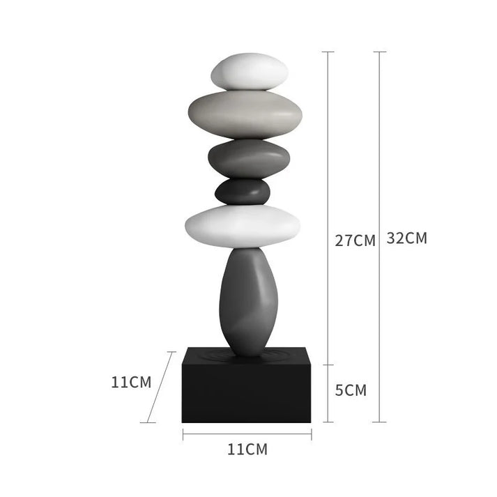 Stone Sculpture Stacked Minimalist Natural Stone