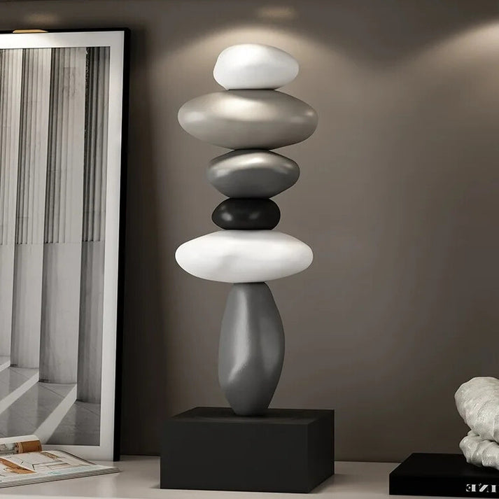 Stone Sculpture Stacked Minimalist Natural Stone