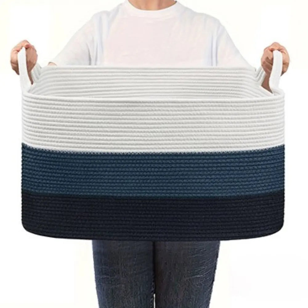 Storage Basket Foldable & Portable Washable Polyester 55 L