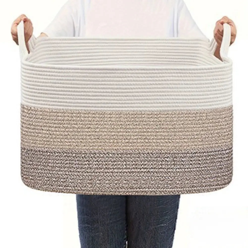 Storage Basket Foldable & Portable Washable Polyester 55 L