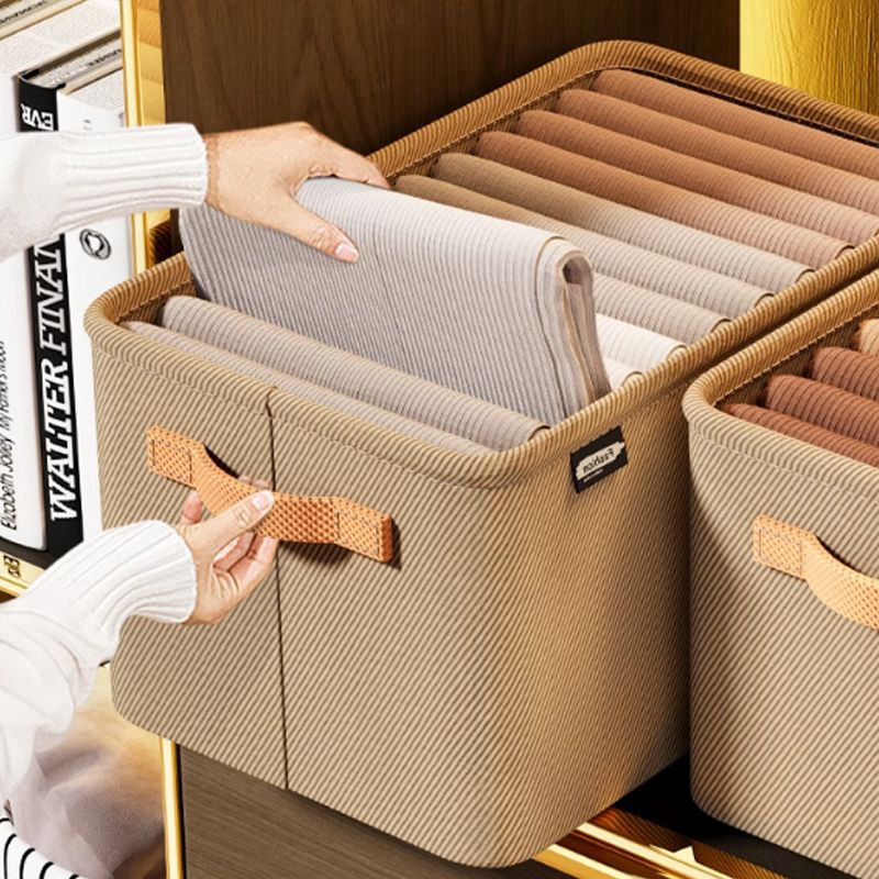 Storage Box Foldable Cord Fabric & Reinforced Handles