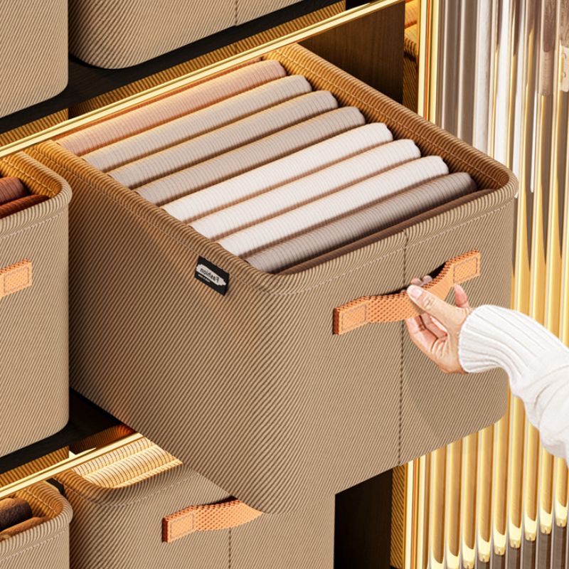 Storage Box Foldable Cord Fabric & Reinforced Handles