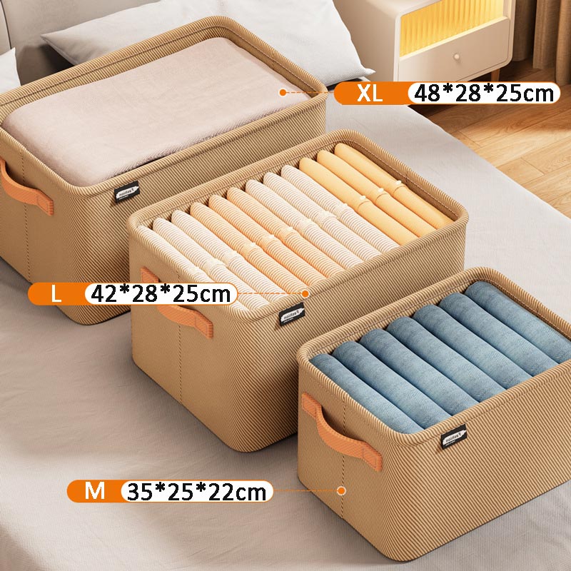 Storage Box Foldable Cord Fabric & Reinforced Handles