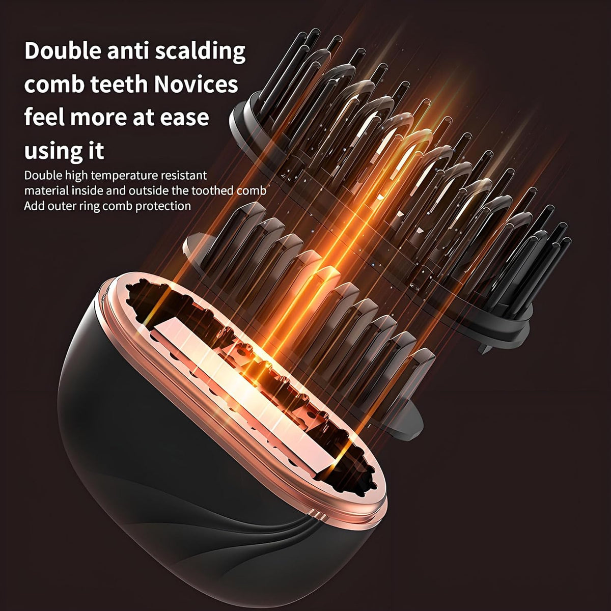 Straightening Brush Cordless USB-C Charging 3 Heat Settings