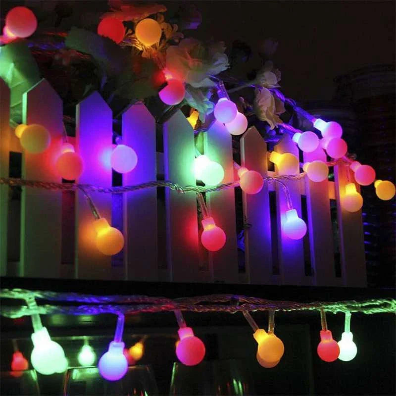 String Lights Solar-Powered Dusk-To-Dawn Weather-Resistant