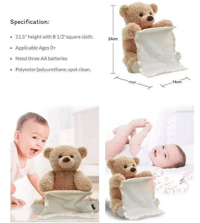 Stuffed Animal Speaks Six Phrases Moves Arms & Mouth