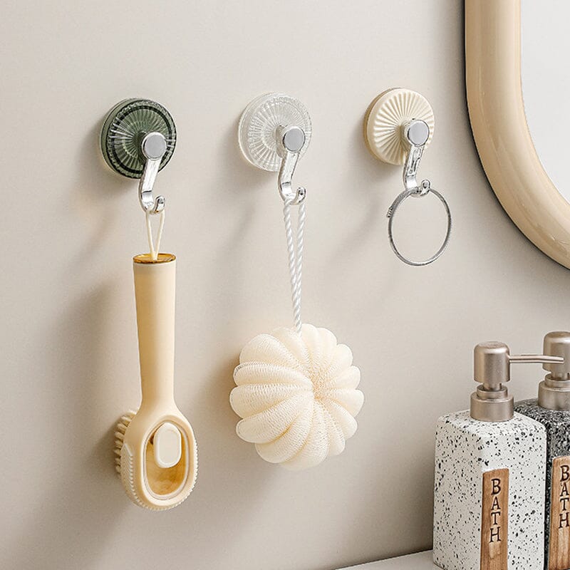 Suction Cup Hooks No-Drill Strong Waterproof Suction