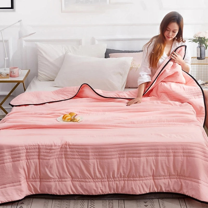 Summer Blanket Cotton-Bamboo Breathable & Ultralight
