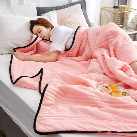 Summer Blanket Cotton-Bamboo Breathable & Ultralight