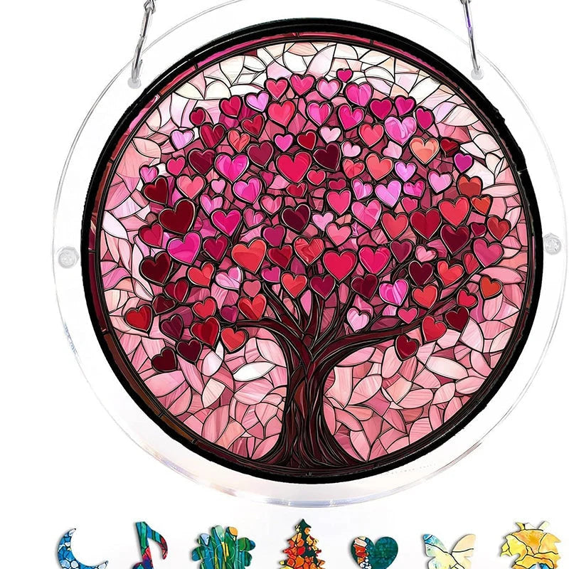 Sun Catcher Mosaic Stained Glass Shatterproof Acrylic & UV-Resistant