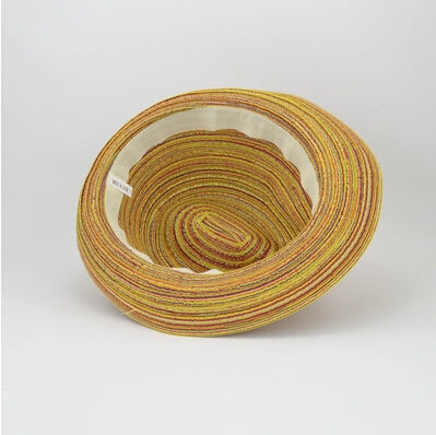 Sun Hat Braided Straw Wide Brim Lightweight & Breathable