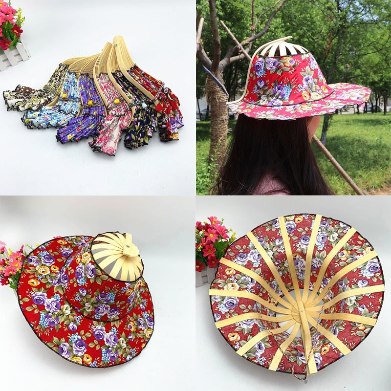 Sun Hat Foldable Bamboo Wide Brim