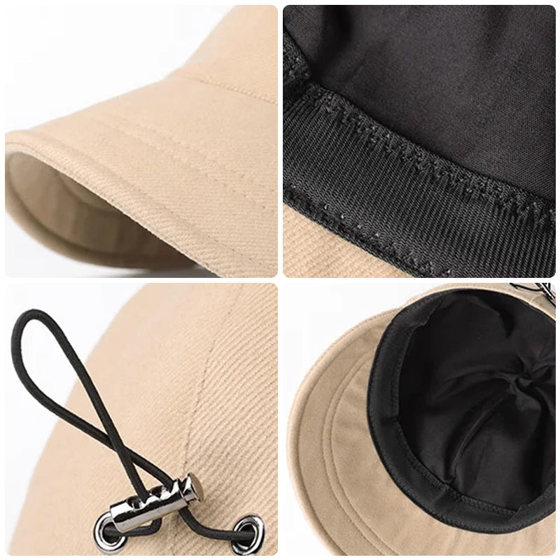 Sun Hat Foldable Wide Brim Water-Repellent Cotton