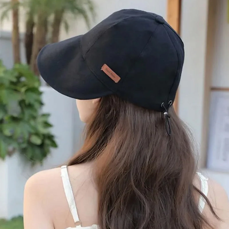 Sun Hat Foldable Wide Brim Water-Repellent Cotton