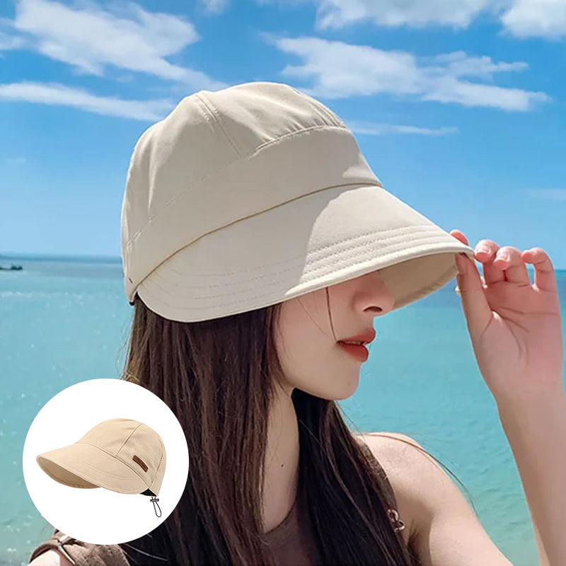 Sun Hat Foldable Wide Brim Water-Repellent Cotton
