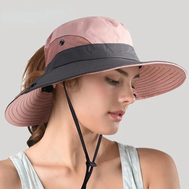 Sun Hat UPF 50+ Wide Brim & Breathable Mesh