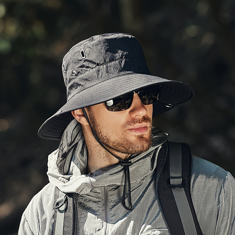 Sun Hat UPF 50 Wide Brim & Breathable Mesh